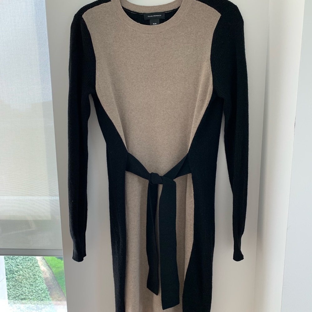 Club Monaco Tied Sweater Dress